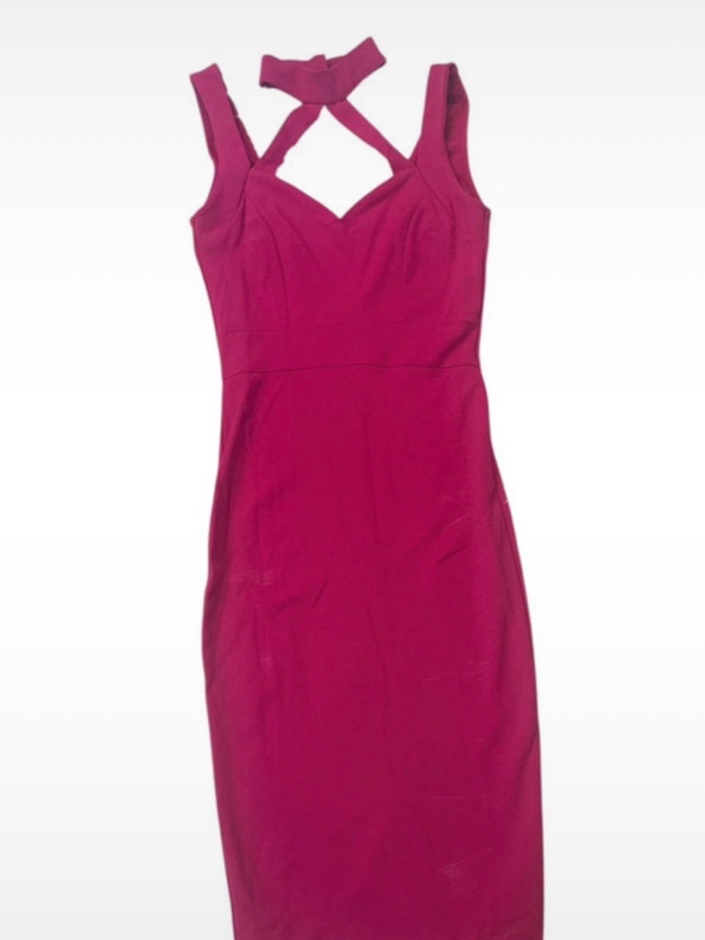 Hot pink Cross-Strap Dress